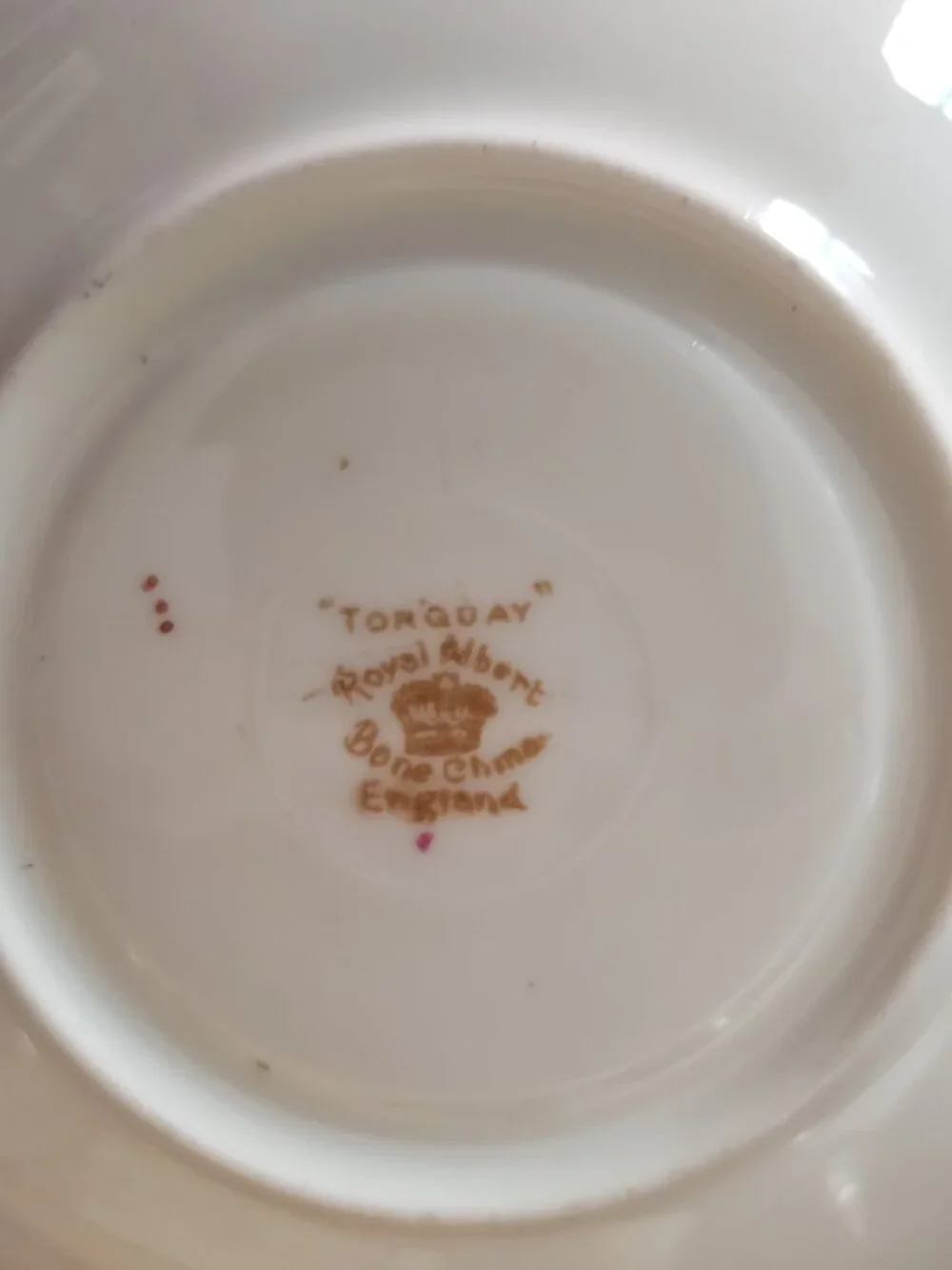 Royal Albert Footed Cup & Saucer Torquay Yellow